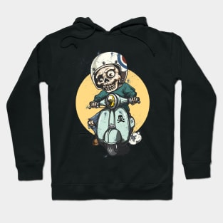 Skull and Vespa Hoodie